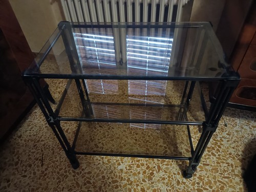 Carrello vetro porta tv - carrello,