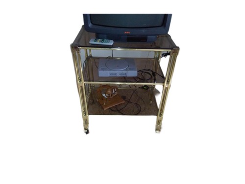 Carrello ottone vetro - carrello, e