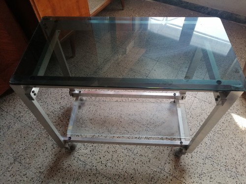 Carrello acciaio 80x40x70h - carrello,